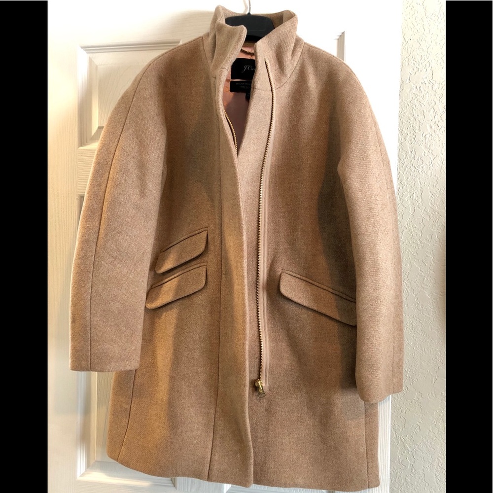 JCrew Petite Cocoon Coat Italian StadiumCloth Wool